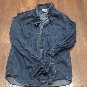 Old Navy Dark Blue Denim Shirt